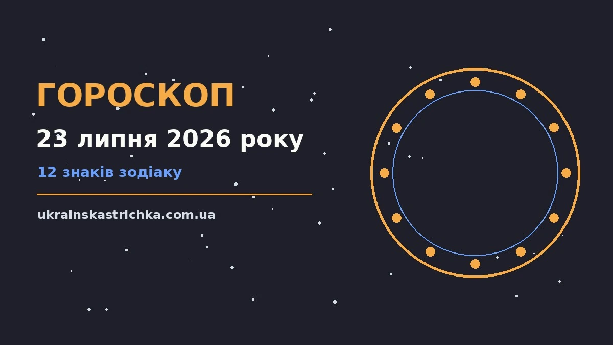 Гороскоп на 23 липня 2026 року: ключові моменти дня про події, зустрічі та вибір