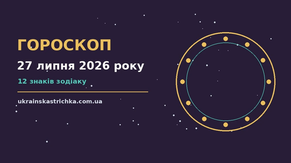 Гороскоп на 27 липня 2026 року: ключові моменти дня про події, зустрічі та вибір