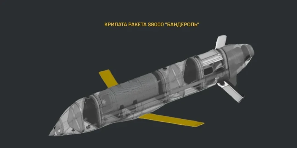 Трофейні уламки ракети S8000 «Бандероль» після розбору