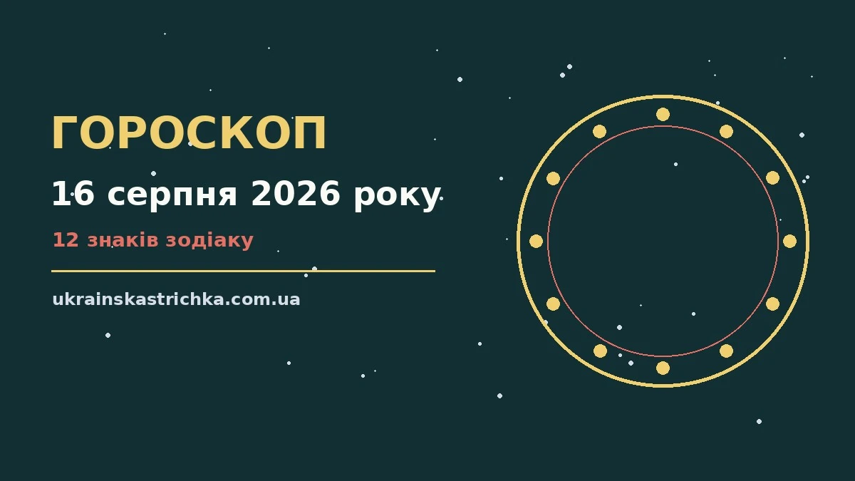 Гороскоп на 16 серпня 2026 року: ключові моменти дня про події, зустрічі та вибір