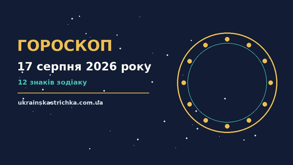 Гороскоп на 17 серпня 2026 року: ключові моменти дня про події, зустрічі та вибір