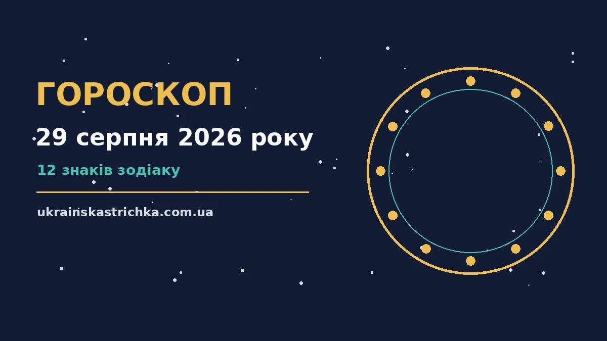 Зоряне небо над міським пейзажем увечері 29 серпня 2026 року