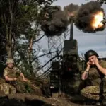 Схема лінії фронту з виділеним Костянтинівським напрямком