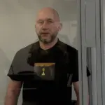 Колишній суддя Олексій Тандир у залі суду під час засідання